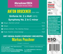 Anton Bruckner (1824-1896): Bruckner 2024 "The Complete Versions Edition" - Symphonie Nr.2 c-moll WAB 102 (1872), CD