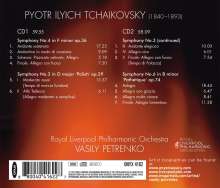 Peter Iljitsch Tschaikowsky (1840-1893): Symphonien Nr.3,4,6, 2 CDs