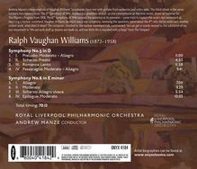 Ralph Vaughan Williams (1872-1958): Symphonien Nr.5 &amp; 6, CD