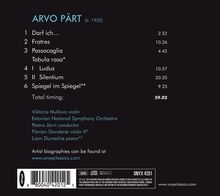 Arvo Pärt (geb. 1935): Tabula rasa, CD