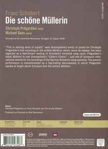 Franz Schubert (1797-1828): Die schöne Müllerin D.795, DVD