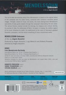 Felix Mendelssohn Bartholdy (1809-1847): Mendelssohn Unknown, DVD