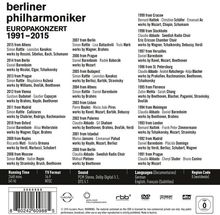 Berliner Philharmoniker - Europakonzerte 1991-2015 (25 DVDs), 25 DVDs