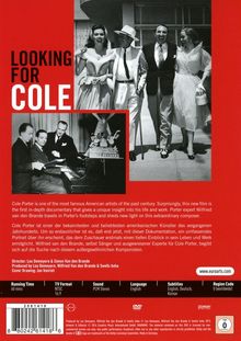 Cole Porter (1891-1964): Looking For Cole: Auf der Suche nach Cole Porter, DVD