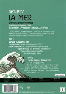 Claude Debussy (1862-1918): La Mer (3 Legendäre Einspielungen auf DVD), 2 DVDs