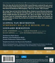 Ludwig van Beethoven (1770-1827): Symphonie Nr.9 (Live-Mitschnitt des Konzerts vom 25.12.1989 anlässlich des Falls der Berliner Mauer), Blu-ray Disc