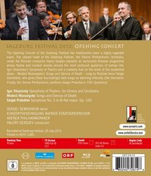 Salzburger Festspiele 2012 - Eröffnungskonzert, Blu-ray Disc