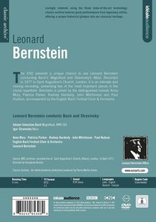 Leonard Bernstein conducts Bach &amp; Strawinsky, DVD