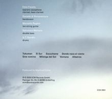 Ein blauer Himmel. Text: Musiker- und Instrumentenliste, Tracktitel wie "Tukuman", "El Sur", "Ventana". Produzent: Manfred Eicher.