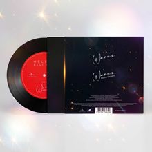 Helene Fischer, "Warum", "Warum Movie Version", rotes Vinyl, dunkler Hintergrund mit Sternen.
