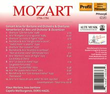Wolfgang Amadeus Mozart (1756-1791): Konzertarien für Bariton, CD
