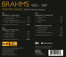 Johannes Brahms (1833-1897): Symphonien Nr.1-4, 3 CDs