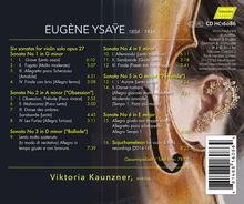 Eugene Ysaye (1858-1931): Sonaten für Violine solo op.27 Nr.1-6, CD