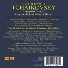 Peter Iljitsch Tschaikowsky (1840-1893): Sämtliche Opern, Fragmente &amp; Bühnenmusiken, 22 CDs