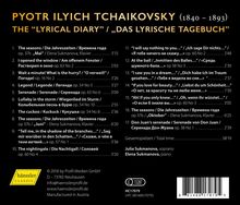 Peter Iljitsch Tschaikowsky (1840-1893): Lieder "Lyrisches Tagebuch", CD