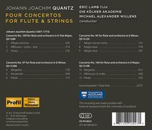 Johann Joachim Quantz (1697-1773): Flötenkonzerte Es-Dur,E-Dur,e-moll,g-moll, CD