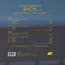 Johann Sebastian Bach (1685-1750): Violinkonzerte BWV 1041,1042,1052 (180g), LP