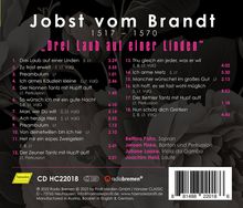 Jobst von Brandt (1517-1570): Lieder, CD