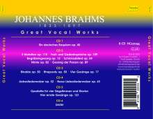 Johannes Brahms (1833-1897): Große Chorwerke &amp; Lieder, 6 CDs