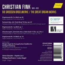 Christian Fink (1831-1911): Orgelwerke, CD