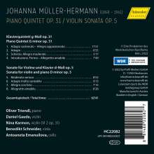 Johanna Müller-Hermann (1868-1941): Klavierquintett g-moll op.31, 2 CDs