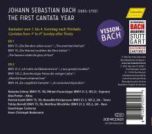 Johann Sebastian Bach (1685-1750): Vision.Bach 1 - Kantaten vom 1.bis 4.Sonntag nach Trinitatis des 1.Leipziger Jahrgangs 1723, 2 CDs