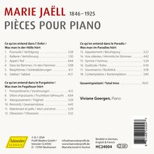 Marie Jaell (1846-1925): 18 Klavierstücke (Pieces pour Piano), CD