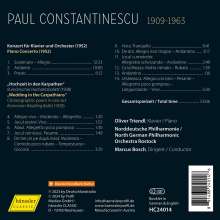 Paul Constantinescu (1909-1963): Klavierkonzert (1952), CD