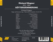 Richard Wagner, 1813-1883, Götterdämmerung. Regie: Wieland Wagner. Künstler und Rollenliste. Orchester: Joseph Keilberth.