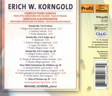 Erich Wolfgang Korngold (1897-1957): Klaviersonaten Nr.1-3, CD