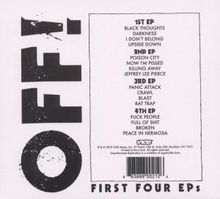 Off!: First Four EPs, CD