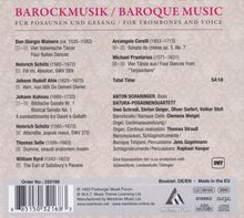 Anton Scharinger - Baroque Music für Gesang &amp; Posaunen, CD