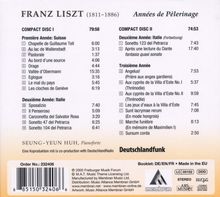 Franz Liszt (1811-1886): Annees de Pelerinage (Ges.-Aufn.), 2 CDs