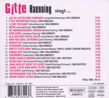 Gitte Haenning: Gitte Haenning singt..., CD