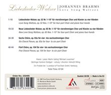 Johannes Brahms (1833-1897): Liebeslieder-Walzer op.52 &amp; op.65, CD