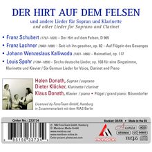 Helen Donath - Der Hirt auf dem Felsen, CD