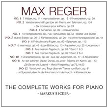 Max Reger (1873-1916): Das gesamte Klavierwerk, 12 CDs