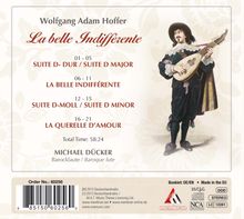 Wolfgang Adam Anton Hoffer (1707-1757): Musik für Laute "La belle Indifferente", CD