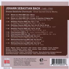 Johann Sebastian Bach (1685-1750): Die großen geistlichen Werke, 10 CDs