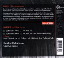 Joseph Haydn (1732-1809): Symphonien Nr.93,94,103, CD