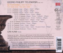 Georg Philipp Telemann (1681-1767): 12 Fantasien TWV40 Nr.14-25 für Viola solo, CD