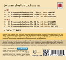 Johann Sebastian Bach (1685-1750): Brandenburgische Konzerte Nr.1-6, 2 CDs