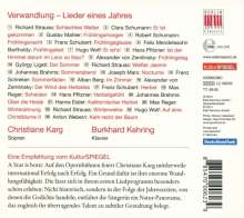 Christiane Karg - Verwandlung (Lieder eines Jahres), CD