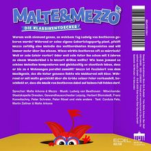 Malte &amp; Mezzo - Die Klassikentdecker: Eine Party mit Beethoven, CD