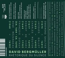 David Bergmüller - Rhetorique du Silence, CD