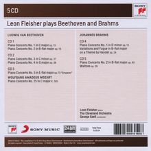 Leon Fleisher plays Beethoven and Brahms, 5 CDs