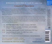 Johann Friedrich Fasch (1688-1758): Ouvertüren (Suiten) in D &amp; g (FWV K:D3 &amp; FWV K:g3), CD