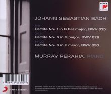 Johann Sebastian Bach (1685-1750): Partiten BWV 825,829,830, CD