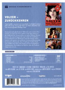 Volver (Große Kinomomente), DVD