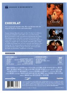 Chocolat (Große Kinomomente), DVD